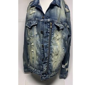 CULT OF INDIVIDUALITY DISTRESSED FILMORE JACKET NWT $264.00 SIZE LARGE